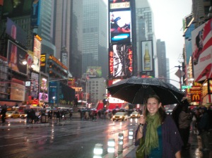 Rainy Day in Times Square!